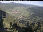 Archiv Foto Webcam Blick auf Oberammergau (Laber Bahn Bergstation) 07:00