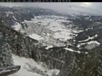 Archived image Webcam View of Oberammergau (Laber Bahn mountain station) 07:00