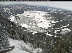 Archived image Webcam View of Oberammergau (Laber Bahn mountain station) 09:00