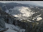 Archiv Foto Webcam Blick auf Oberammergau (Laber Bahn Bergstation) 13:00