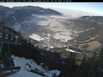 Archived image Webcam View of Oberammergau (Laber Bahn mountain station) 13:00