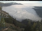 Archiv Foto Webcam Blick auf Oberammergau (Laber Bahn Bergstation) 06:00