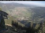 Archiv Foto Webcam Blick auf Oberammergau (Laber Bahn Bergstation) 07:00