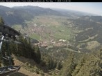 Archived image Webcam View of Oberammergau (Laber Bahn mountain station) 13:00