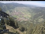 Archiv Foto Webcam Blick auf Oberammergau (Laber Bahn Bergstation) 11:00