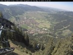 Archiv Foto Webcam Blick auf Oberammergau (Laber Bahn Bergstation) 13:00