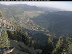 Archived image Webcam View of Oberammergau (Laber Bahn mountain station) 06:00