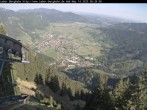 Archived image Webcam View of Oberammergau (Laber Bahn mountain station) 07:00