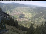 Archived image Webcam View of Oberammergau (Laber Bahn mountain station) 11:00
