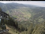Archived image Webcam View of Oberammergau (Laber Bahn mountain station) 13:00