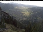 Archived image Webcam View of Oberammergau (Laber Bahn mountain station) 17:00