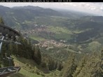 Archiv Foto Webcam Blick auf Oberammergau (Laber Bahn Bergstation) 13:00