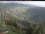 Archiv Foto Webcam Blick auf Oberammergau (Laber Bahn Bergstation) 06:00