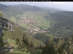 Archiv Foto Webcam Blick auf Oberammergau (Laber Bahn Bergstation) 07:00