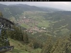 Archiv Foto Webcam Blick auf Oberammergau (Laber Bahn Bergstation) 11:00