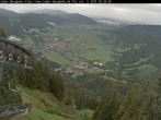 Archiv Foto Webcam Blick auf Oberammergau (Laber Bahn Bergstation) 07:00