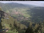 Archiv Foto Webcam Blick auf Oberammergau (Laber Bahn Bergstation) 07:00