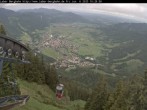 Archived image Webcam View of Oberammergau (Laber Bahn mountain station) 09:00