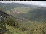 Archived image Webcam View of Oberammergau (Laber Bahn mountain station) 11:00