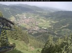 Archiv Foto Webcam Blick auf Oberammergau (Laber Bahn Bergstation) 09:00