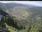 Archiv Foto Webcam Blick auf Oberammergau (Laber Bahn Bergstation) 13:00