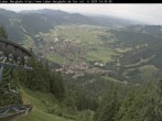 Archiv Foto Webcam Blick auf Oberammergau (Laber Bahn Bergstation) 13:00