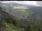Archiv Foto Webcam Blick auf Oberammergau (Laber Bahn Bergstation) 09:00