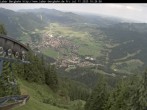 Archiv Foto Webcam Blick auf Oberammergau (Laber Bahn Bergstation) 09:00
