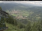 Archiv Foto Webcam Blick auf Oberammergau (Laber Bahn Bergstation) 11:00