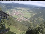 Archiv Foto Webcam Blick auf Oberammergau (Laber Bahn Bergstation) 09:00
