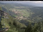 Archived image Webcam View of Oberammergau (Laber Bahn mountain station) 07:00