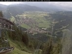 Archived image Webcam View of Oberammergau (Laber Bahn mountain station) 17:00