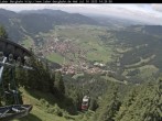 Archiv Foto Webcam Blick auf Oberammergau (Laber Bahn Bergstation) 13:00