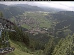 Archiv Foto Webcam Blick auf Oberammergau (Laber Bahn Bergstation) 15:00