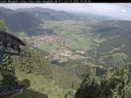 Archiv Foto Webcam Blick auf Oberammergau (Laber Bahn Bergstation) 09:00