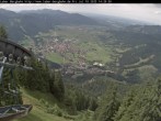 Archiv Foto Webcam Blick auf Oberammergau (Laber Bahn Bergstation) 13:00