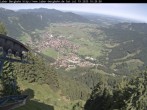 Archiv Foto Webcam Blick auf Oberammergau (Laber Bahn Bergstation) 09:00
