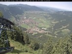Archiv Foto Webcam Blick auf Oberammergau (Laber Bahn Bergstation) 11:00