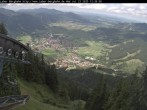 Archiv Foto Webcam Blick auf Oberammergau (Laber Bahn Bergstation) 11:00