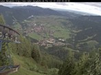 Archiv Foto Webcam Blick auf Oberammergau (Laber Bahn Bergstation) 07:00
