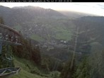 Archiv Foto Webcam Blick auf Oberammergau (Laber Bahn Bergstation) 19:00