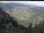 Archiv Foto Webcam Blick auf Oberammergau (Laber Bahn Bergstation) 11:00