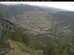 Archived image Webcam View of Oberammergau (Laber Bahn mountain station) 07:00