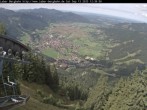 Archiv Foto Webcam Blick auf Oberammergau (Laber Bahn Bergstation) 11:00