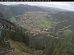 Archiv Foto Webcam Blick auf Oberammergau (Laber Bahn Bergstation) 12:00