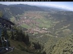 Archiv Foto Webcam Blick auf Oberammergau (Laber Bahn Bergstation) 12:00