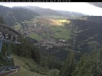 Archived image Webcam View of Oberammergau (Laber Bahn mountain station) 17:00