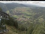 Archiv Foto Webcam Blick auf Oberammergau (Laber Bahn Bergstation) 13:00