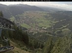 Archiv Foto Webcam Blick auf Oberammergau (Laber Bahn Bergstation) 15:00