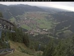 Archiv Foto Webcam Blick auf Oberammergau (Laber Bahn Bergstation) 08:00